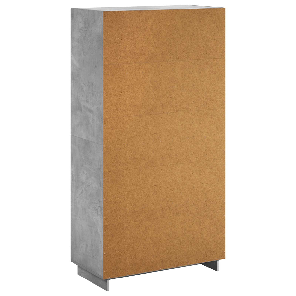 vidaXL Wysoki kredens Betonowy szary 79 x 41 x 151 cm