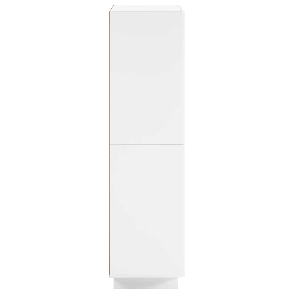 vidaXL Wysoki kredens Biały wysoki połysk 79 x 41 x 151 cm