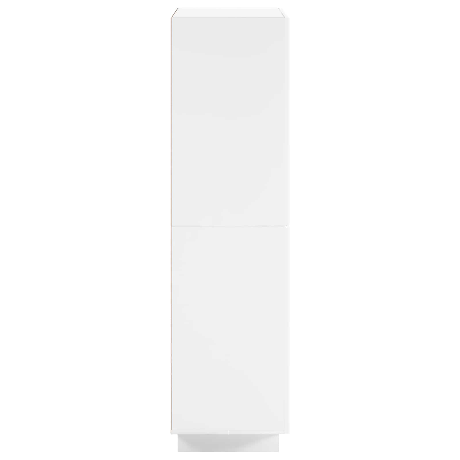 vidaXL Wysoki kredens Biały wysoki połysk 79 x 41 x 151 cm