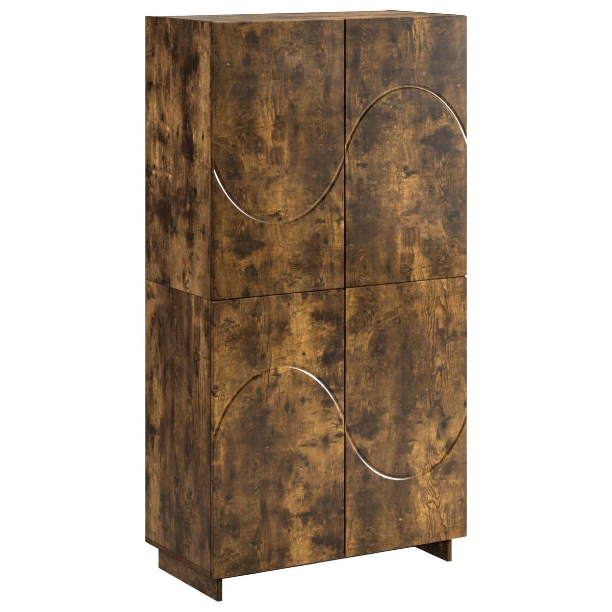 vidaXL Wysoki kredens Dąb wędzony 79 x 41 x 151 cm