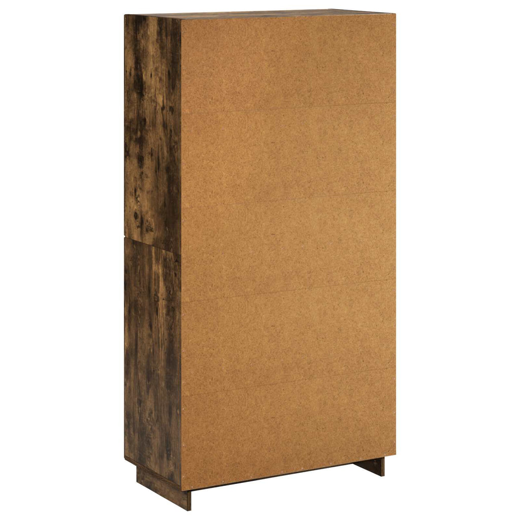 vidaXL Wysoki kredens Dąb wędzony 79 x 41 x 151 cm