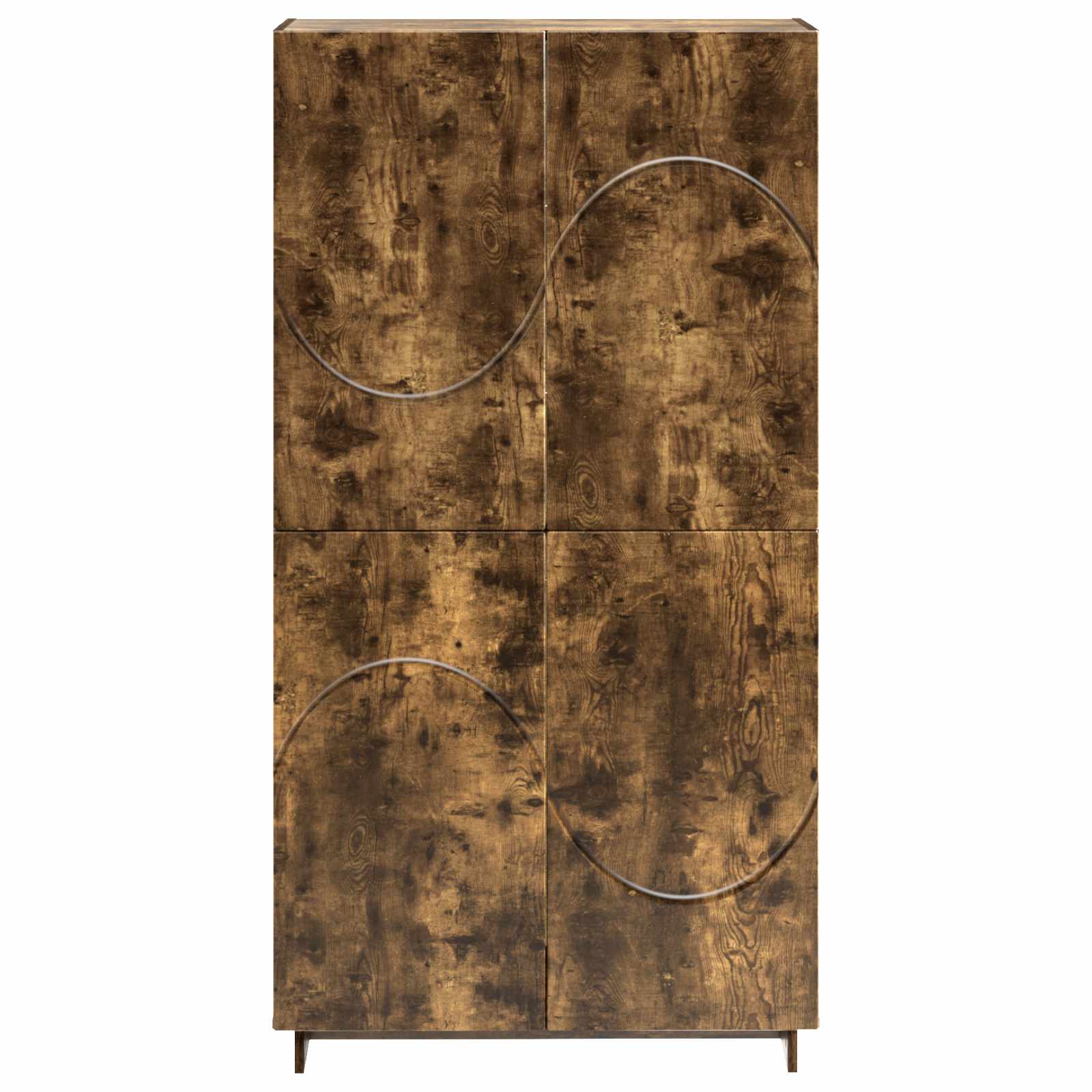vidaXL Wysoki kredens Dąb wędzony 79 x 41 x 151 cm