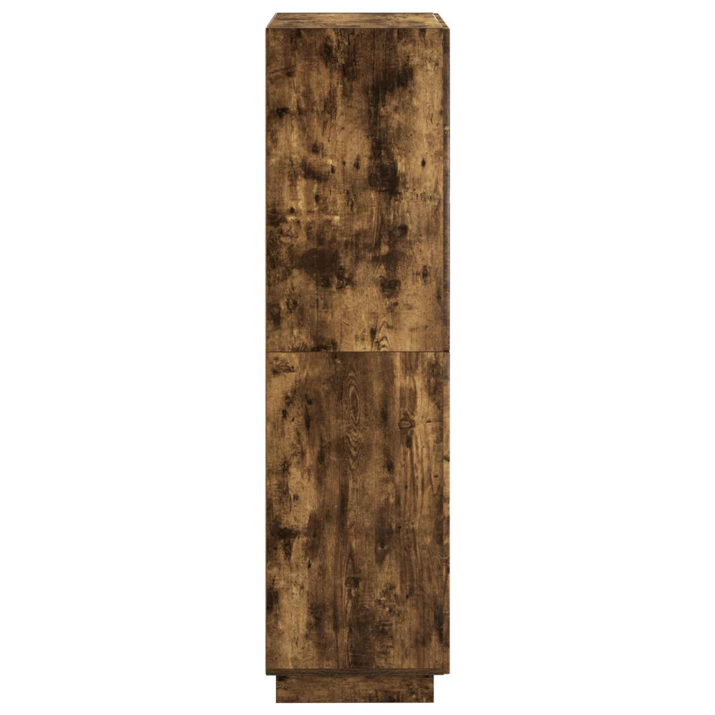 vidaXL Wysoki kredens Dąb wędzony 79 x 41 x 151 cm