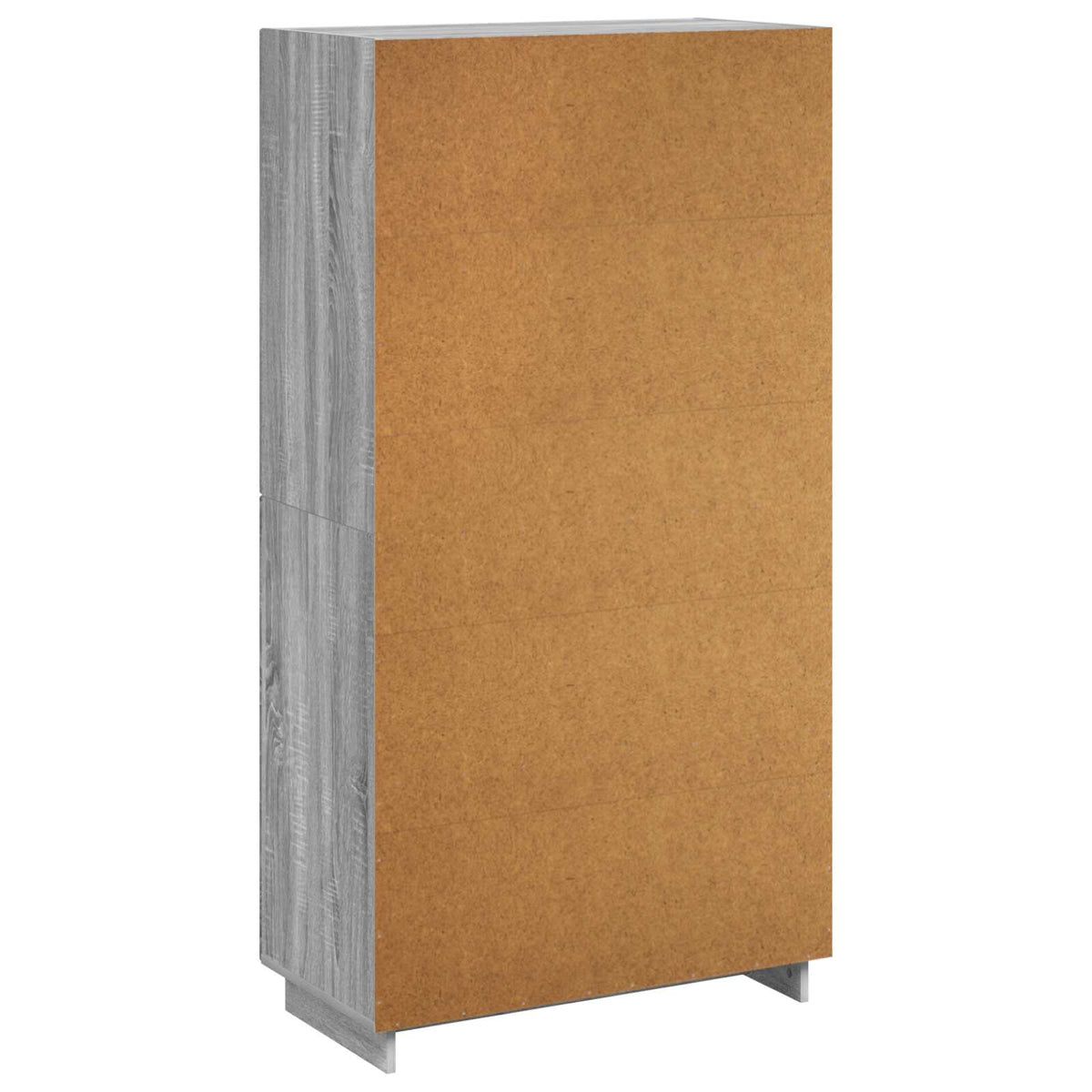 vidaXL Wysoki kredens Szary Sonoma 79 x 41 x 151 cm