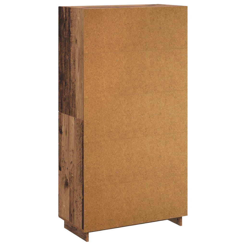 vidaXL Wysoki kredens Stare drewno 79 x 41 x 151 cm