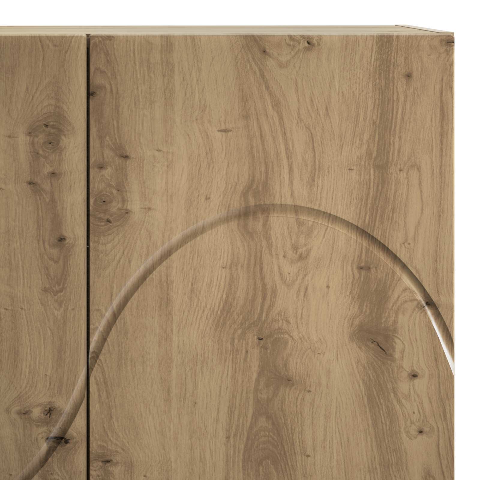 vidaXL Wysoki kredens Dąb artisan 79 x 41 x 151 cm