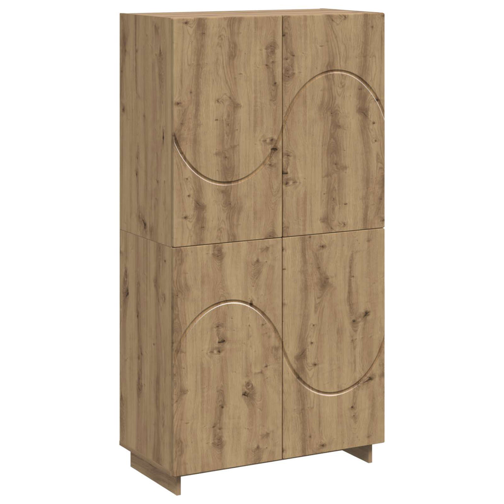 vidaXL Wysoki kredens Dąb artisan 79 x 41 x 151 cm
