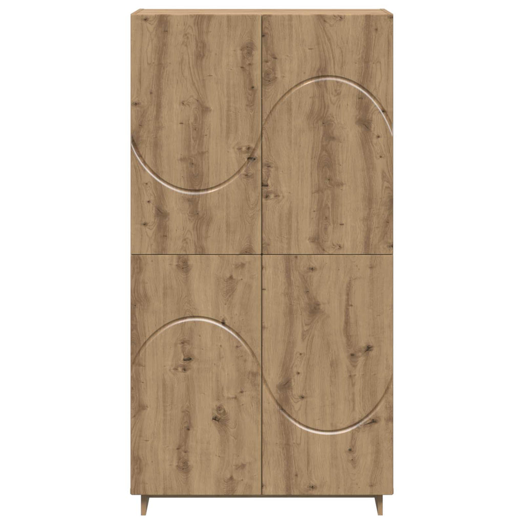 vidaXL Wysoki kredens Dąb artisan 79 x 41 x 151 cm