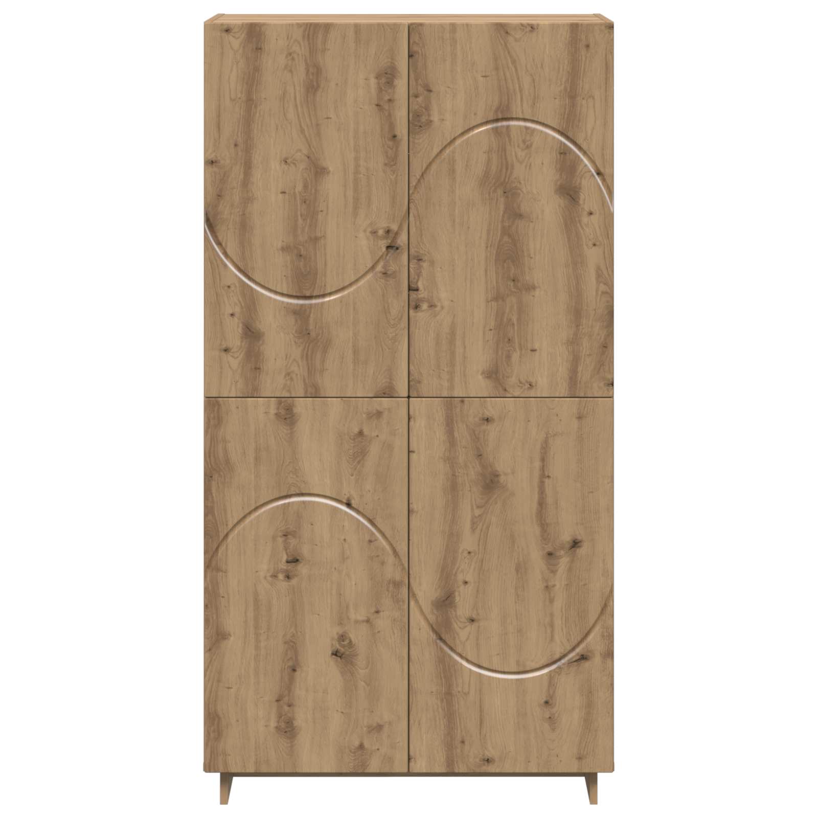 vidaXL Wysoki kredens Dąb artisan 79 x 41 x 151 cm