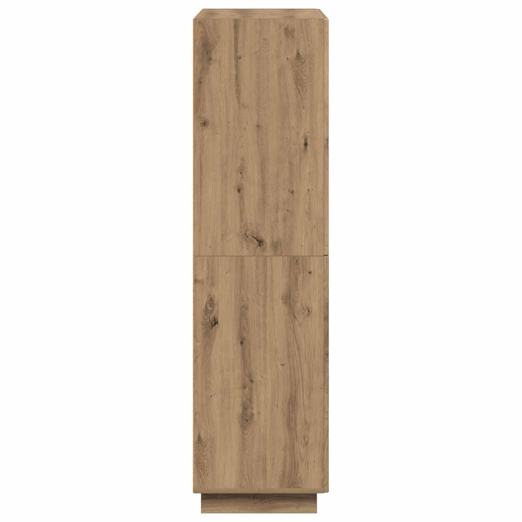 vidaXL Wysoki kredens Dąb artisan 79 x 41 x 151 cm