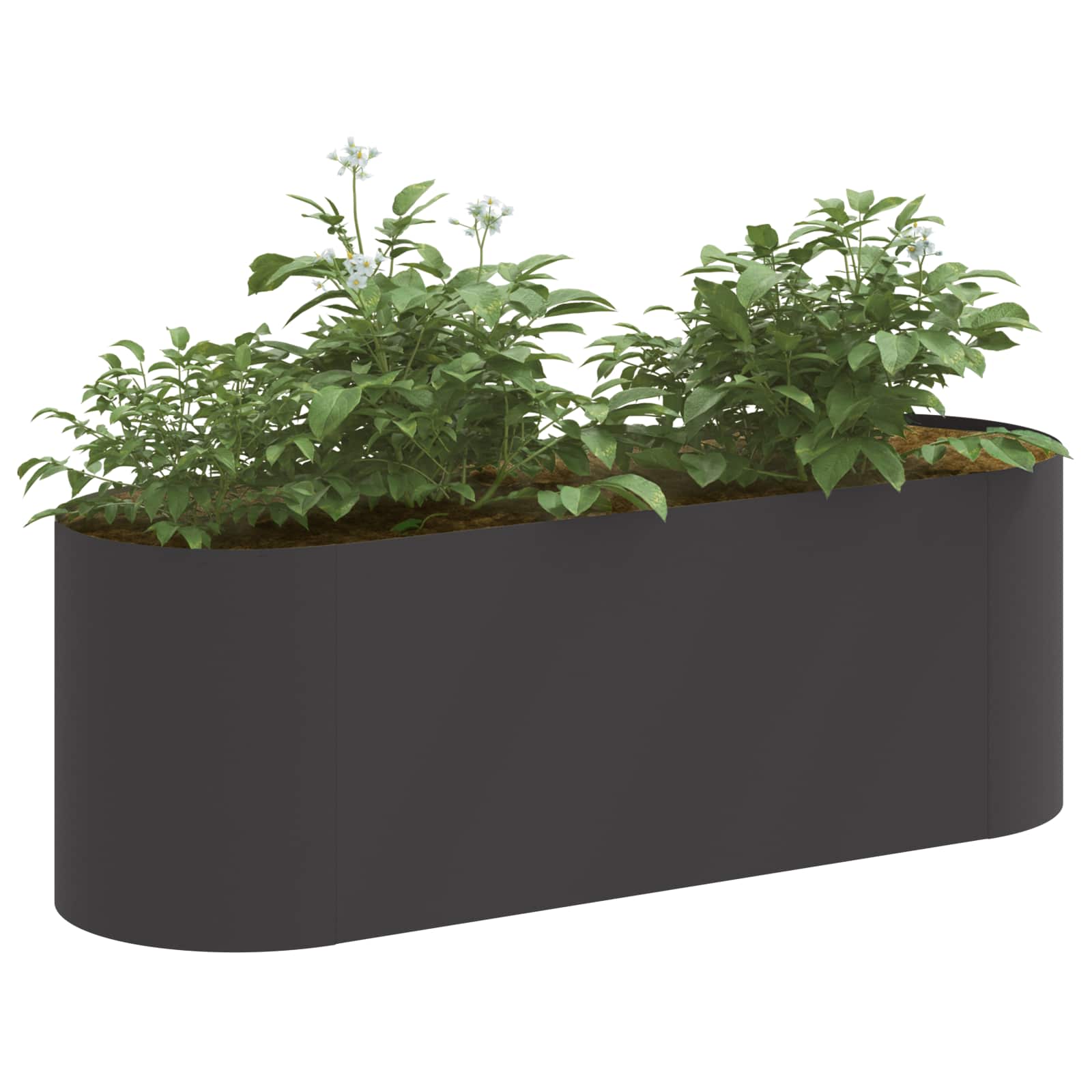 vidaXL Podniesione Łóżko Ogrodowe Czarny 120 x 40 x 40 cm Stal