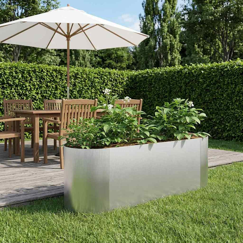 vidaXL Podniesione Łóżko Ogrodowe Stal nierdzewna 120 x 40 x 40 cm