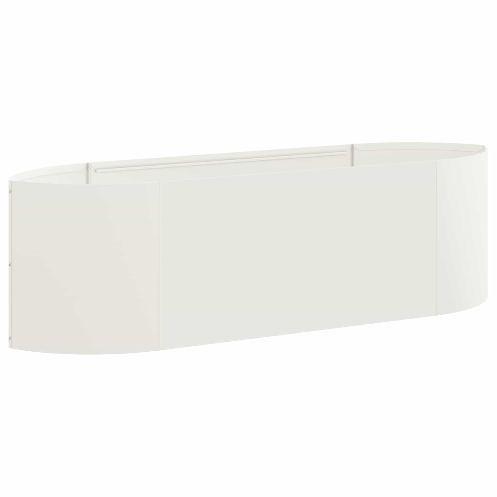 vidaXL Podniesione Łóżko Ogrodowe Biały 140 x 40 x 40 cm Stal