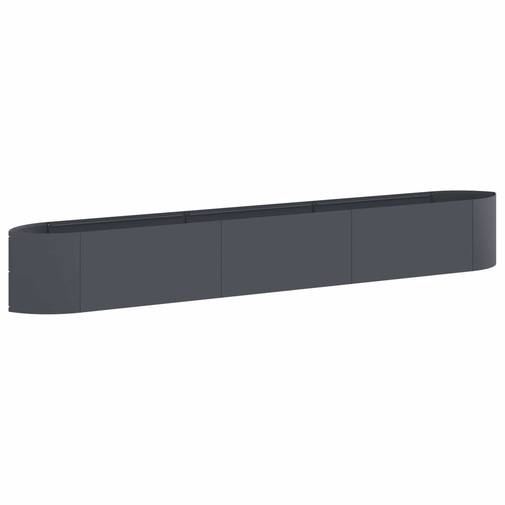 vidaXL Podniesione Łóżko Ogrodowe antracytowy 300 x 40 x 40 cm Stal