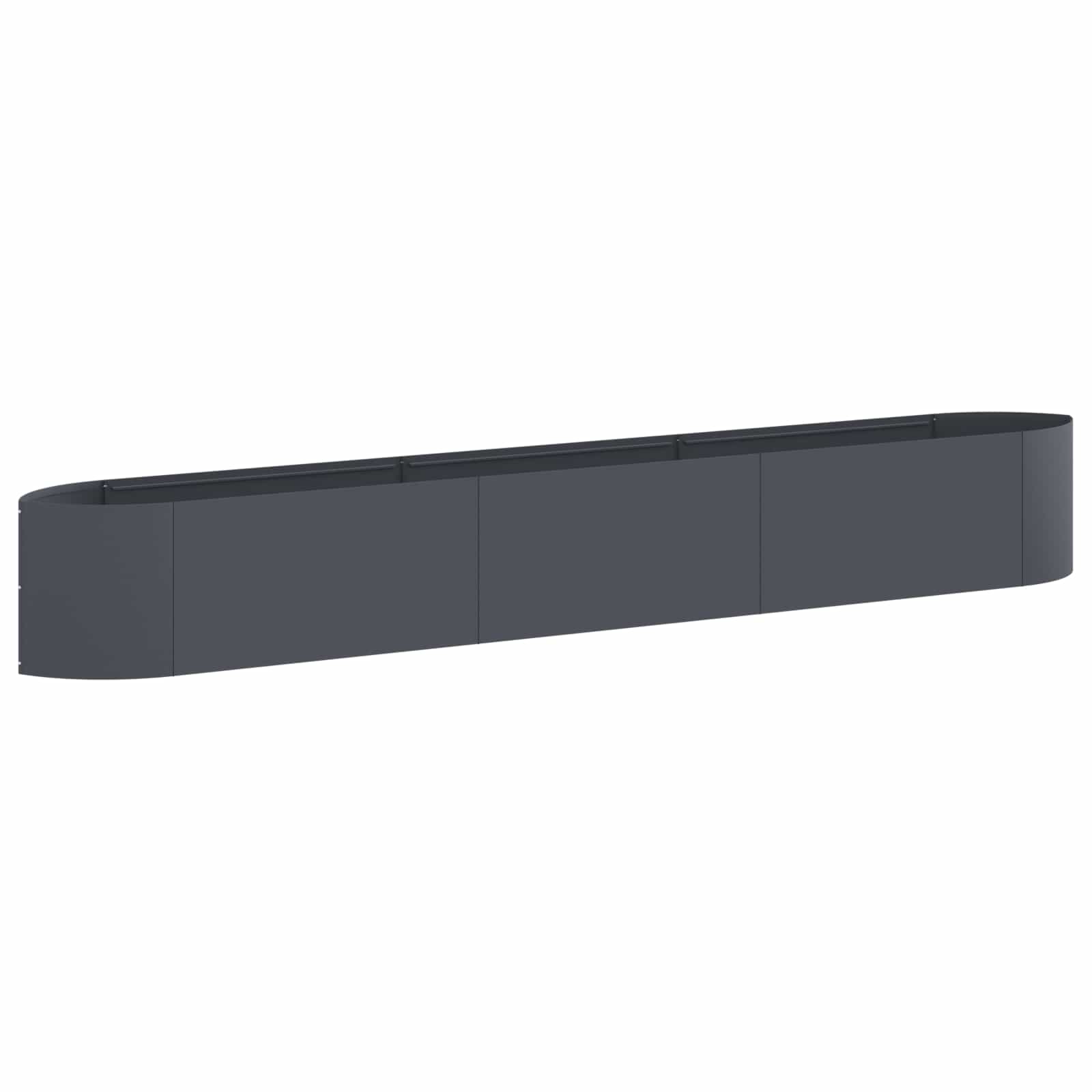 vidaXL Podniesione Łóżko Ogrodowe antracytowy 300 x 40 x 40 cm Stal