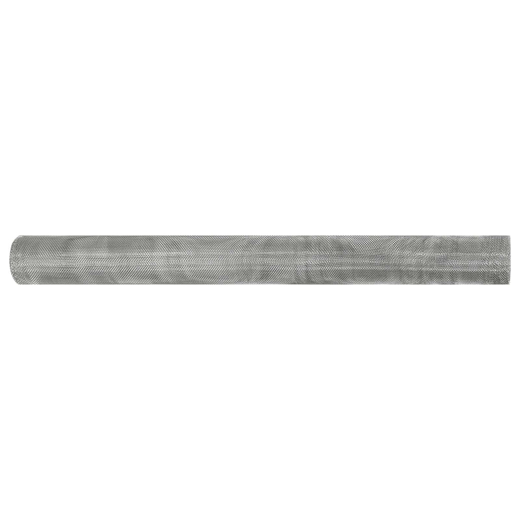 vidaXL Siatka ekranowa 60 x 500 cm 20 Mesh Stal nierdzewna 201 srebrny