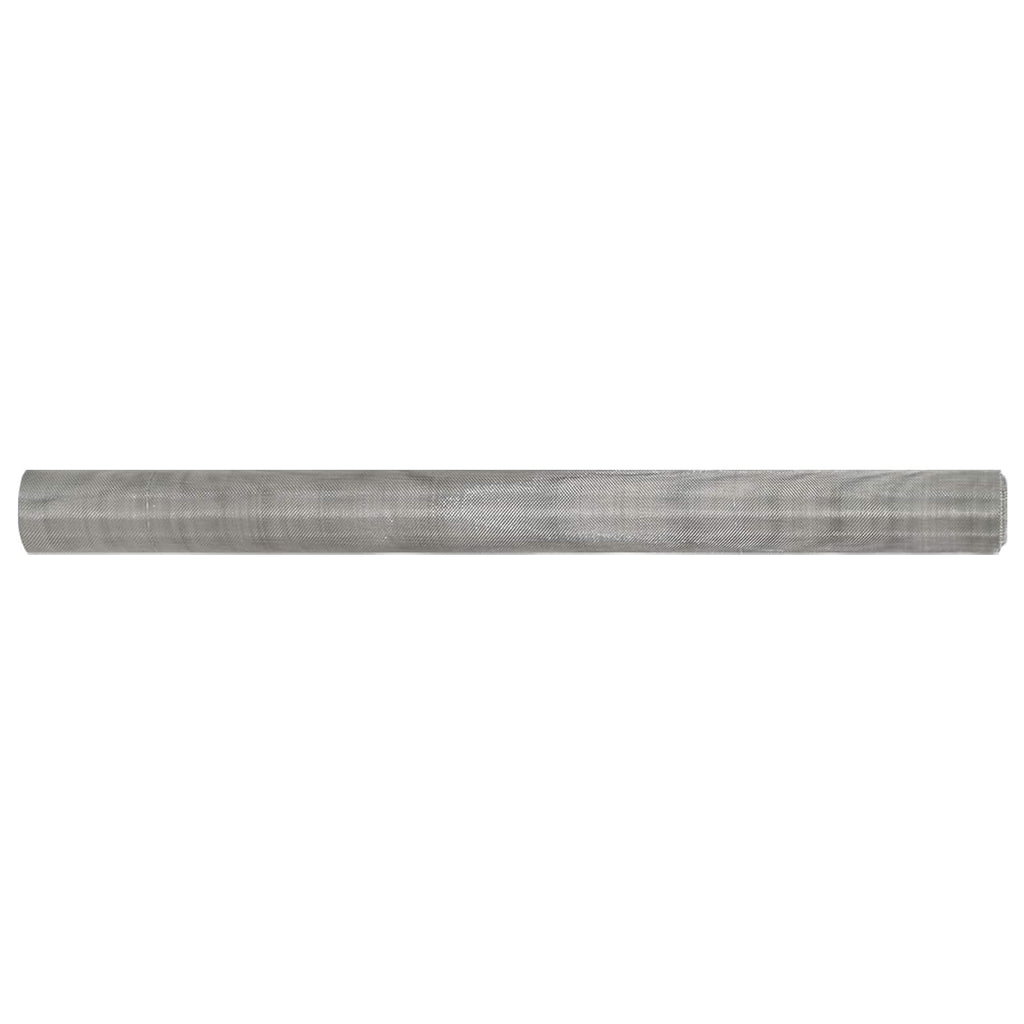 vidaXL Siatka ekranowa 80 x 500 cm 20 Mesh Stal nierdzewna 201 srebrny