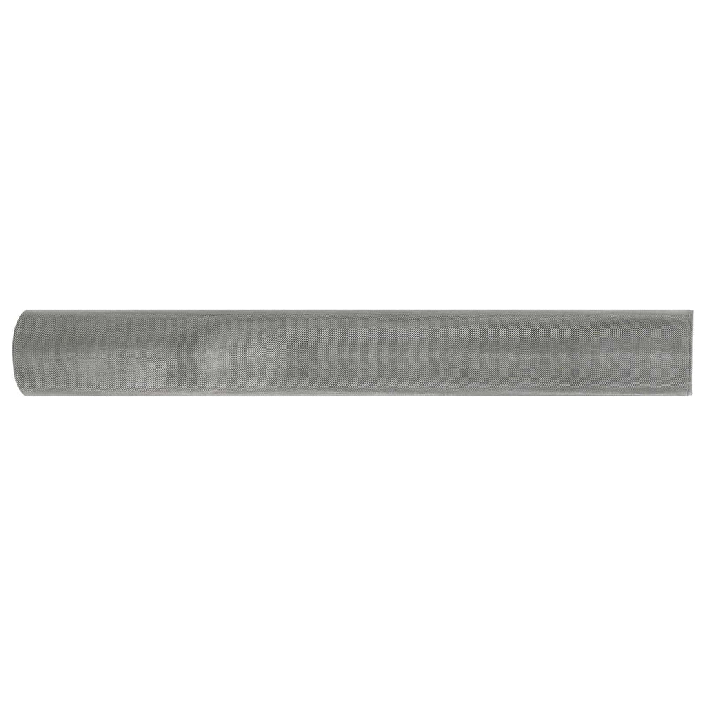 vidaXL Siatka ekranowa 60 x 500 cm 30 Mesh Stal nierdzewna 201 srebrny