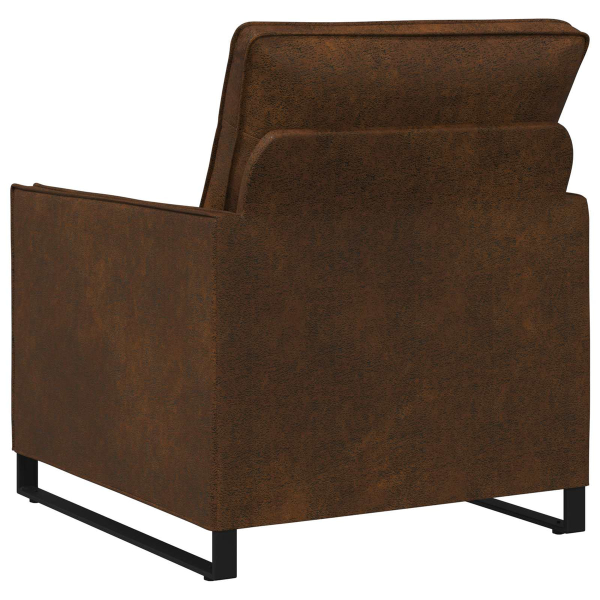 vidaXL Fotel brązowy 70 x 81 x 82 cm Materiał zamszowy syntetyczny