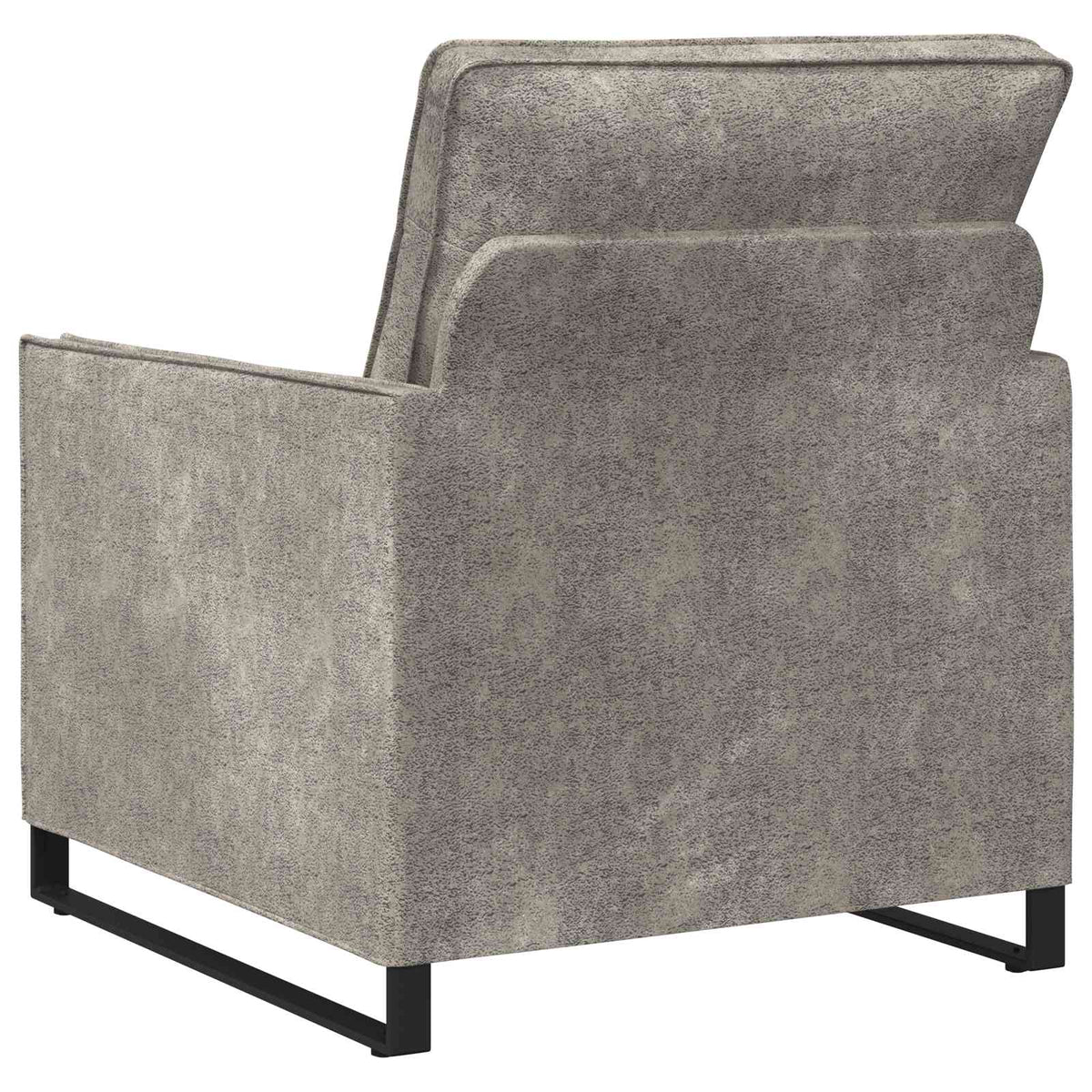 vidaXL Fotel jasnoszary 70 x 81 x 82 cm Materiał zamszowy syntetyczny