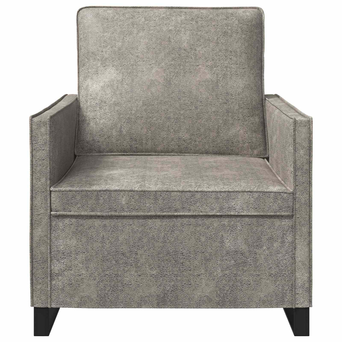 vidaXL Fotel jasnoszary 70 x 81 x 82 cm Materiał zamszowy syntetyczny
