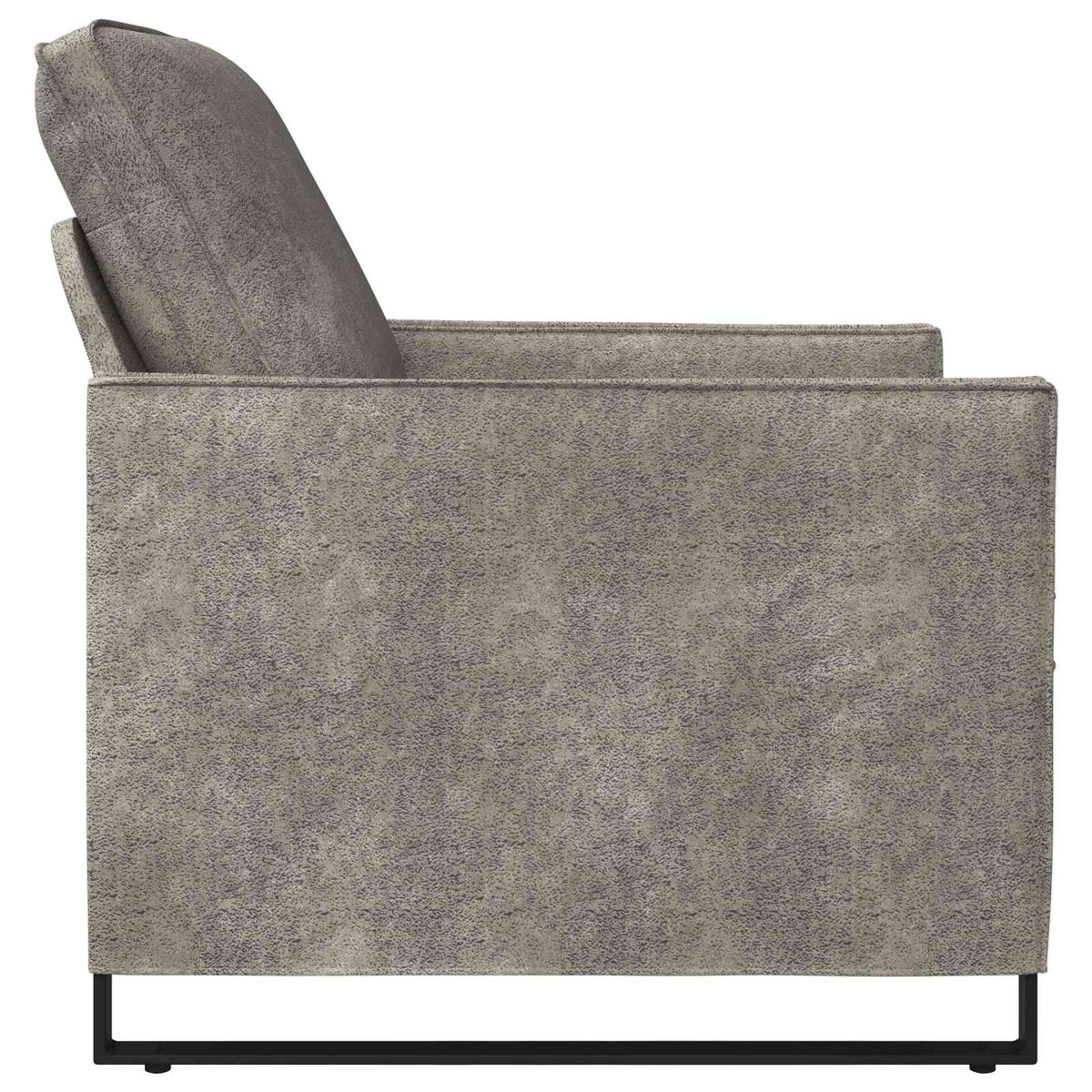 vidaXL Fotel jasnoszary 70 x 81 x 82 cm Materiał zamszowy syntetyczny