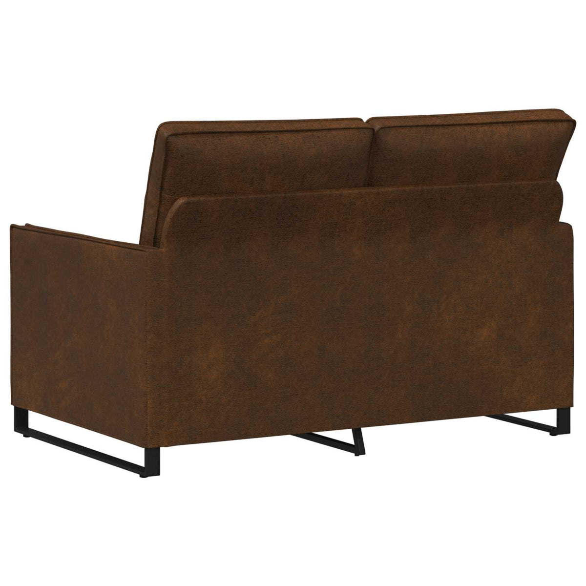 vidaXL Sofa dwuosobowa brązowy 130 x 81 x 82 cm