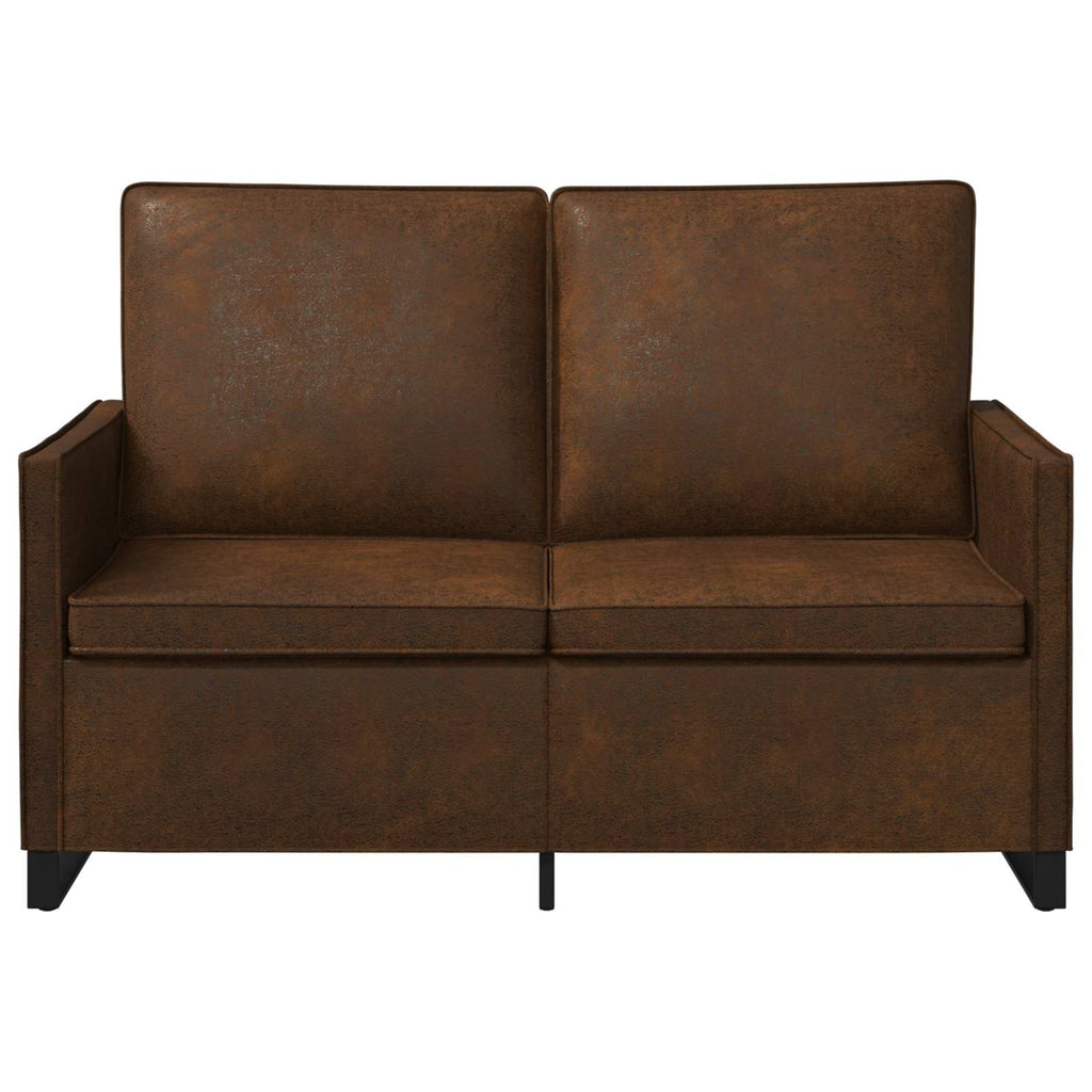 vidaXL Sofa dwuosobowa brązowy 130 x 81 x 82 cm