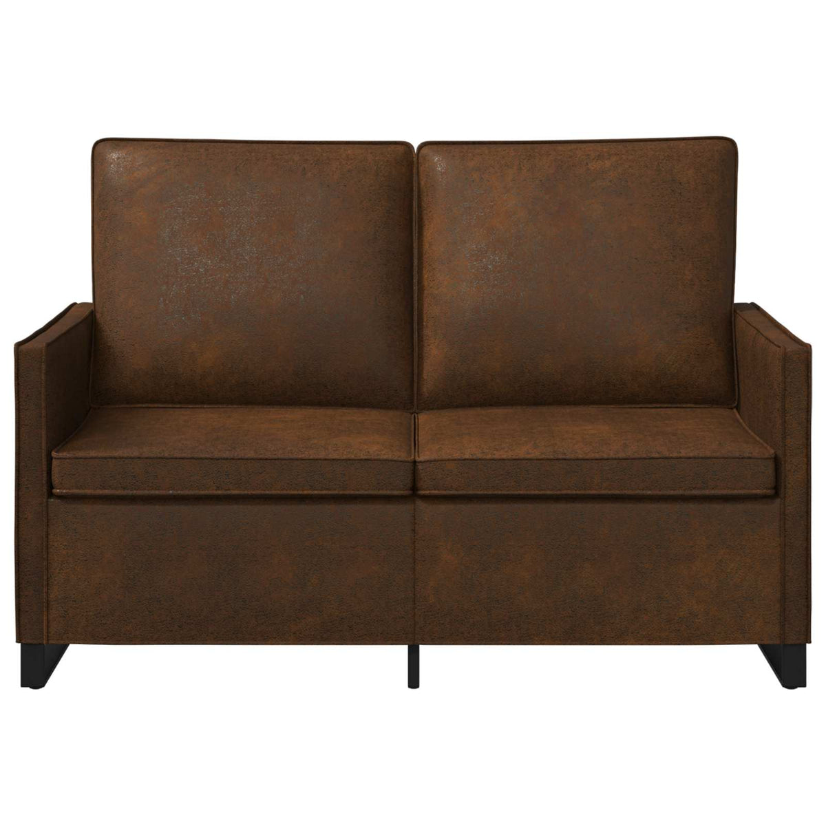 vidaXL Sofa dwuosobowa brązowy 130 x 81 x 82 cm