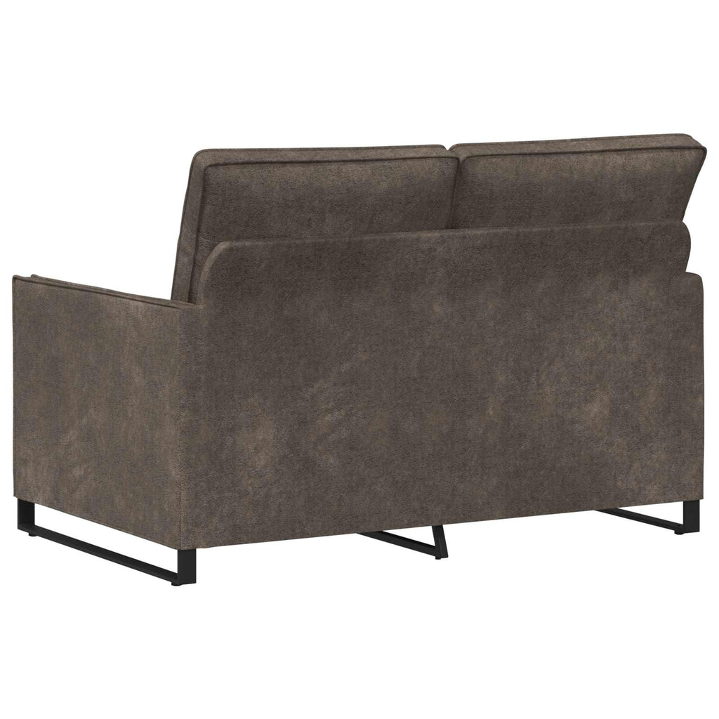 vidaXL Sofa dwuosobowa ciemnoszary 130 x 81 x 82 cm