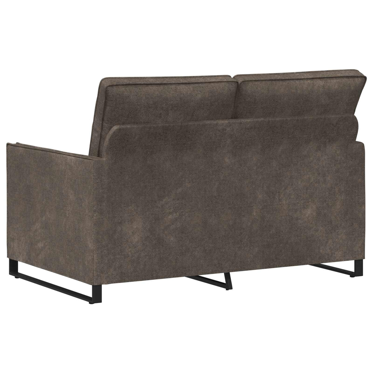 vidaXL Sofa dwuosobowa ciemnoszary 130 x 81 x 82 cm