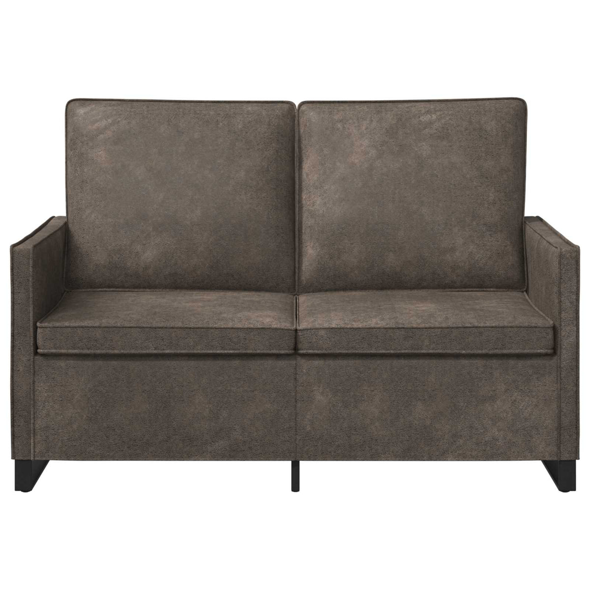 vidaXL Sofa dwuosobowa ciemnoszary 130 x 81 x 82 cm