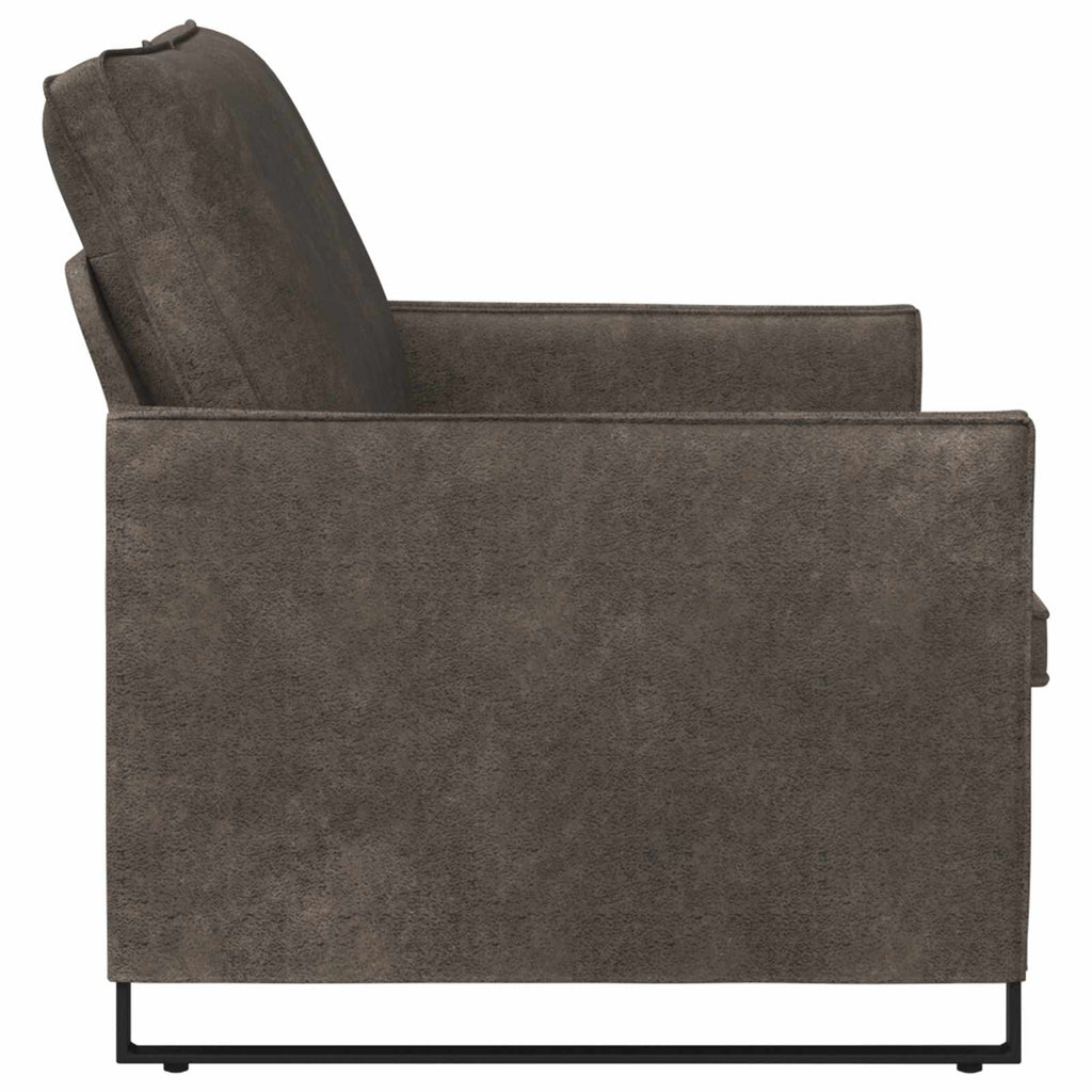 vidaXL Sofa dwuosobowa ciemnoszary 130 x 81 x 82 cm