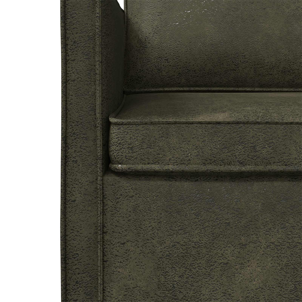 vidaXL Sofa dwuosobowa Zielony wojskowy 130 x 81 x 82 cm