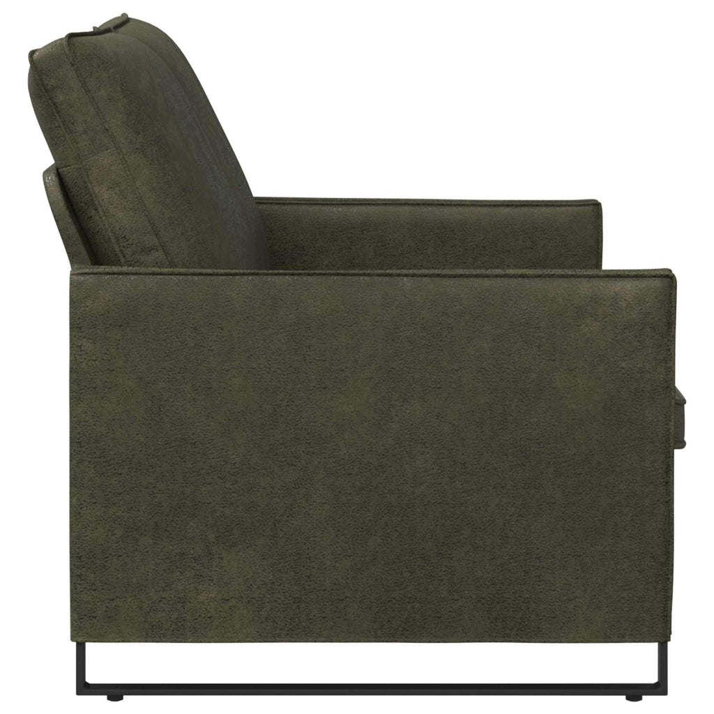 vidaXL Sofa dwuosobowa Zielony wojskowy 150 x 81 x 82 cm