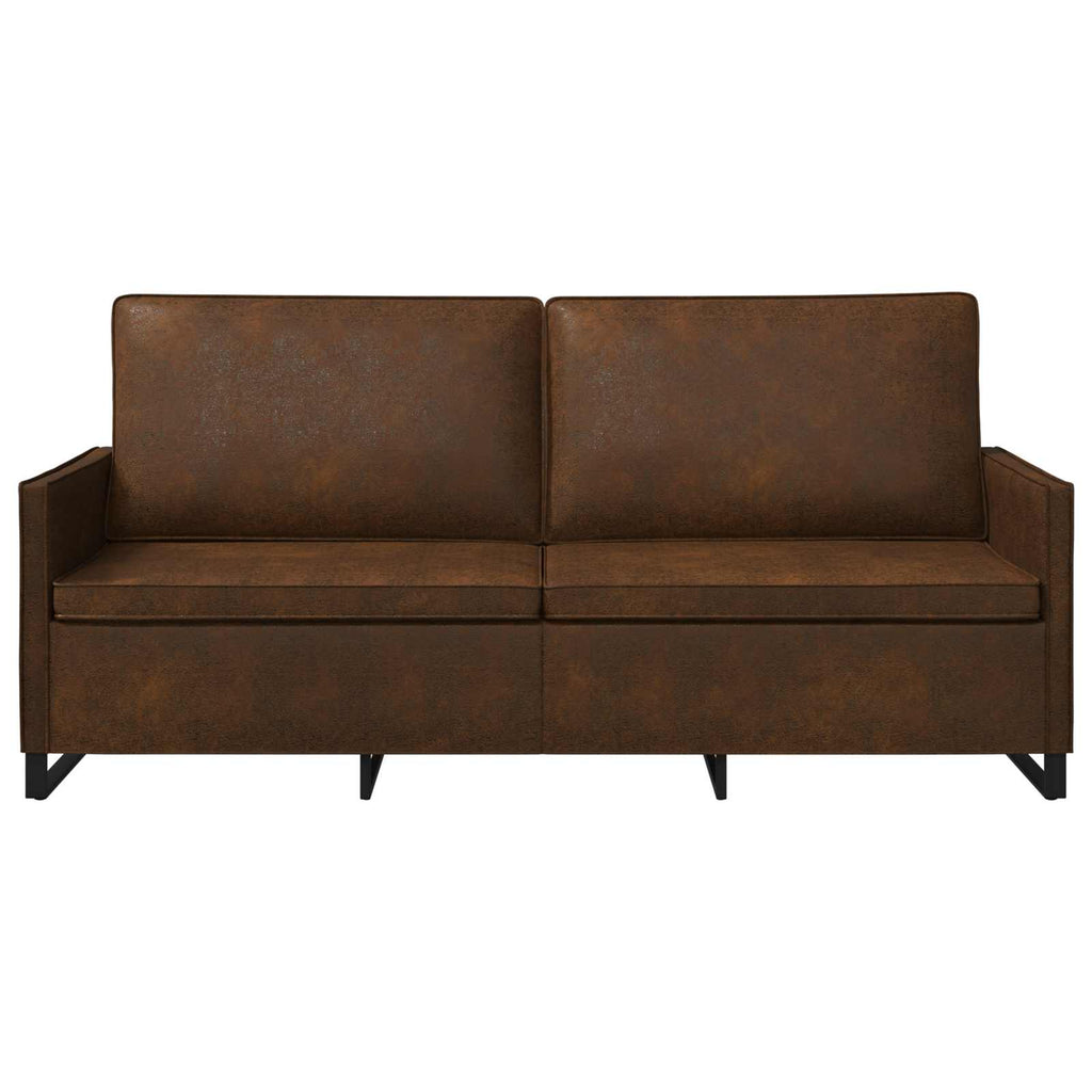 vidaXL Sofa na 3 osoby brązowy 190 x 81 x 82 cm