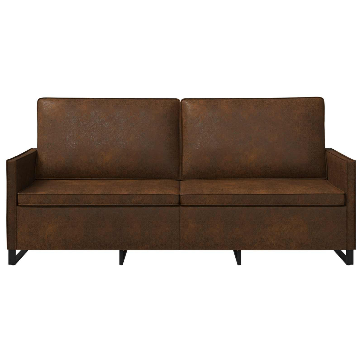vidaXL Sofa na 3 osoby brązowy 190 x 81 x 82 cm