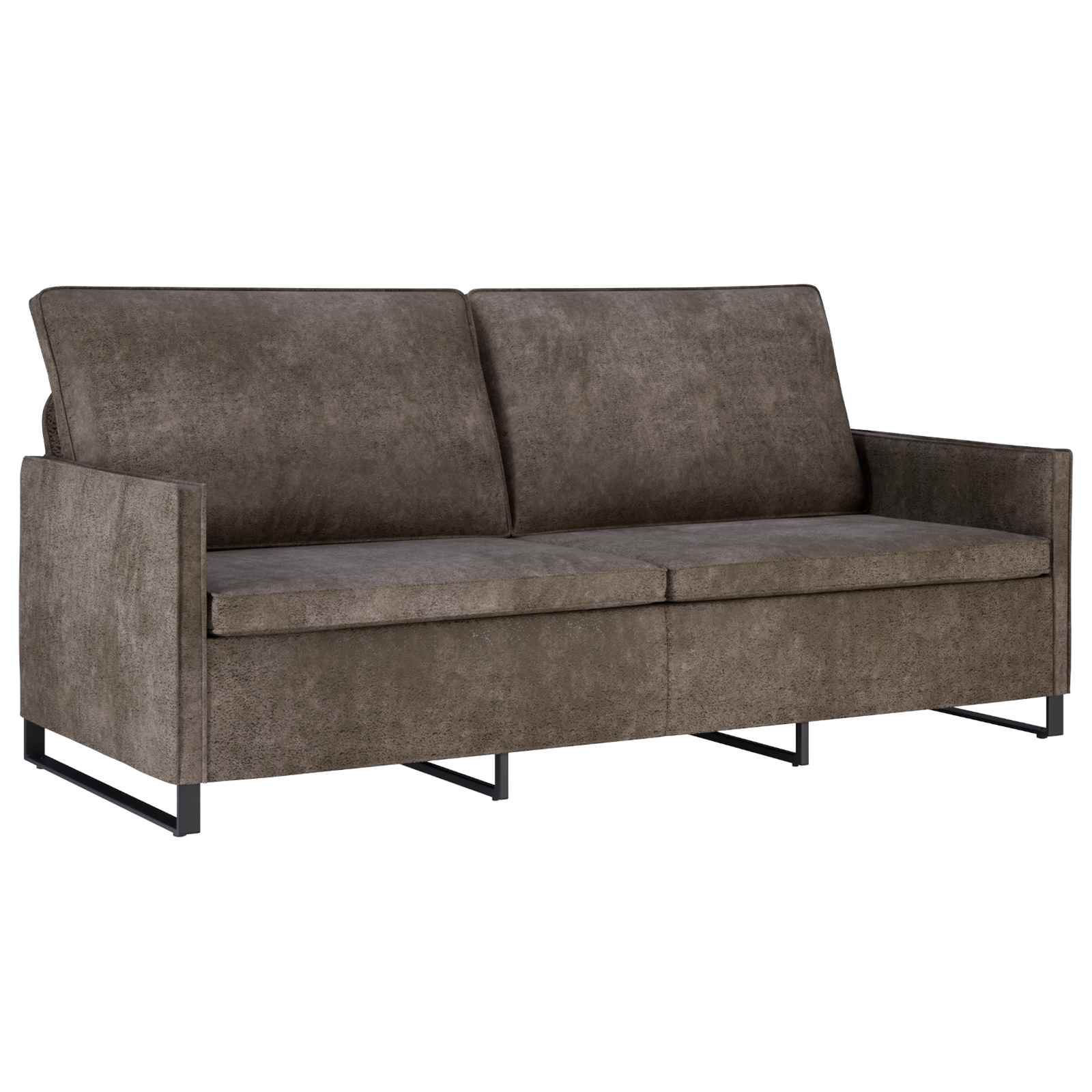 vidaXL Sofa na 3 osoby ciemnoszary 190 x 81 x 82 cm