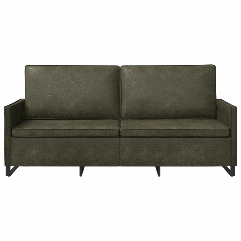 vidaXL Sofa na 3 osoby Zielony wojskowy 190 x 81 x 82 cm