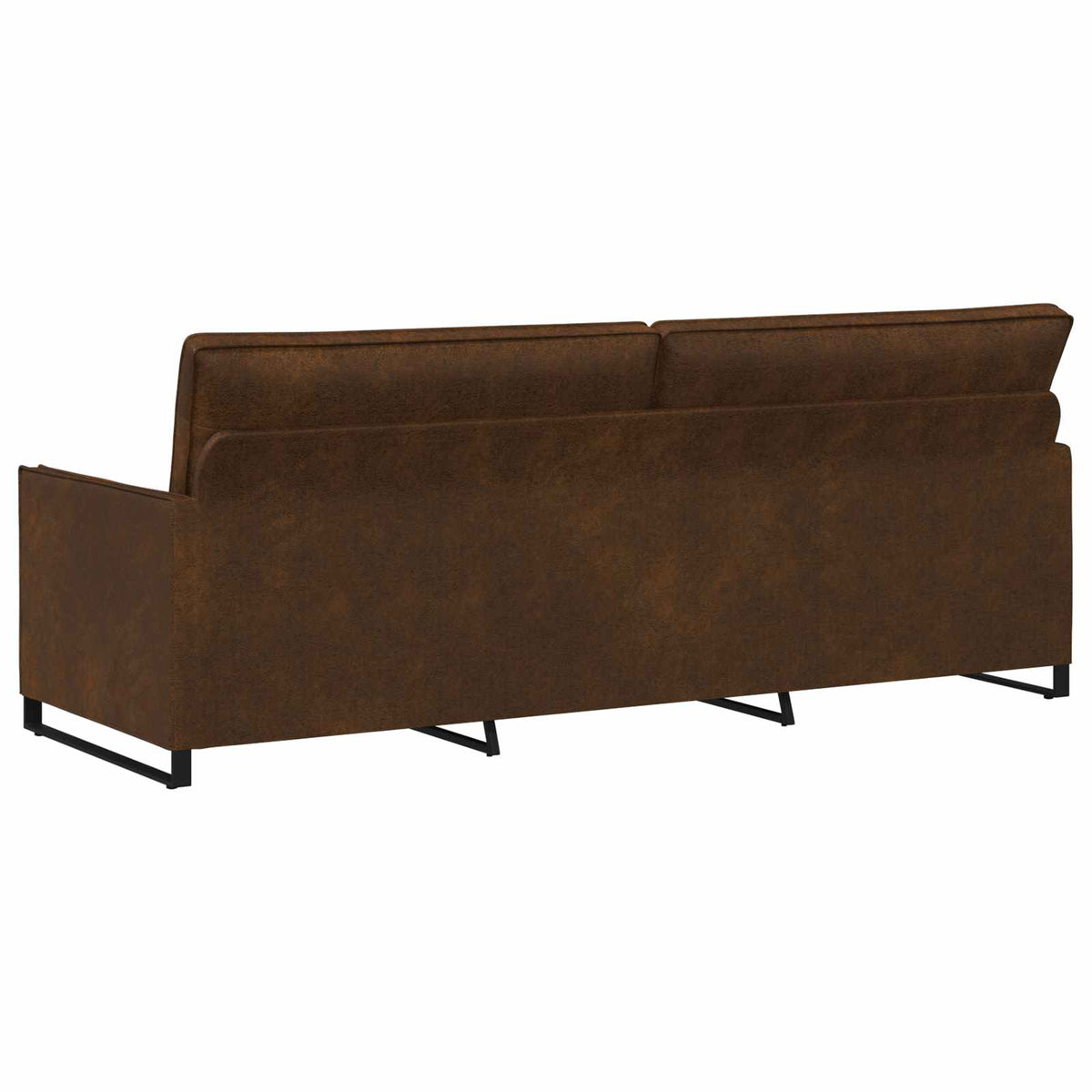 vidaXL Sofa na 3 osoby brązowy 220 x 81 x 82 cm