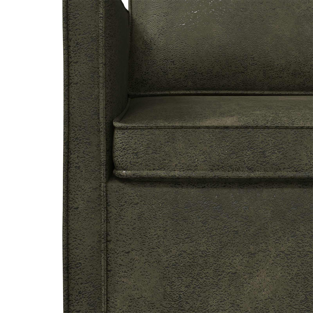 vidaXL Sofa na 3 osoby Zielony wojskowy 220 x 81 x 82 cm