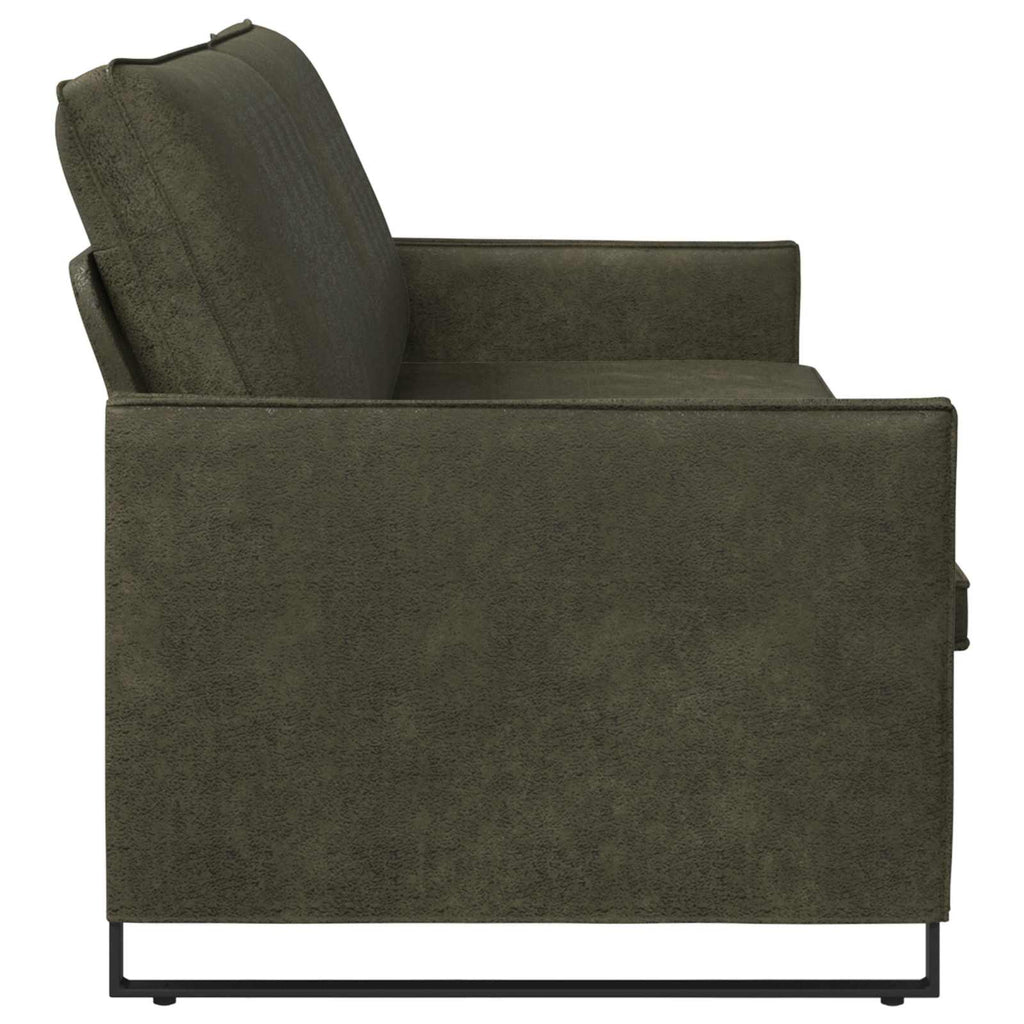 vidaXL Sofa na 3 osoby Zielony wojskowy 220 x 81 x 82 cm
