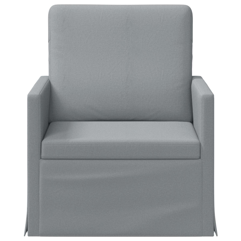 vidaXL Fotel jasnoszary 70 x 81 x 82 cm tkanina
