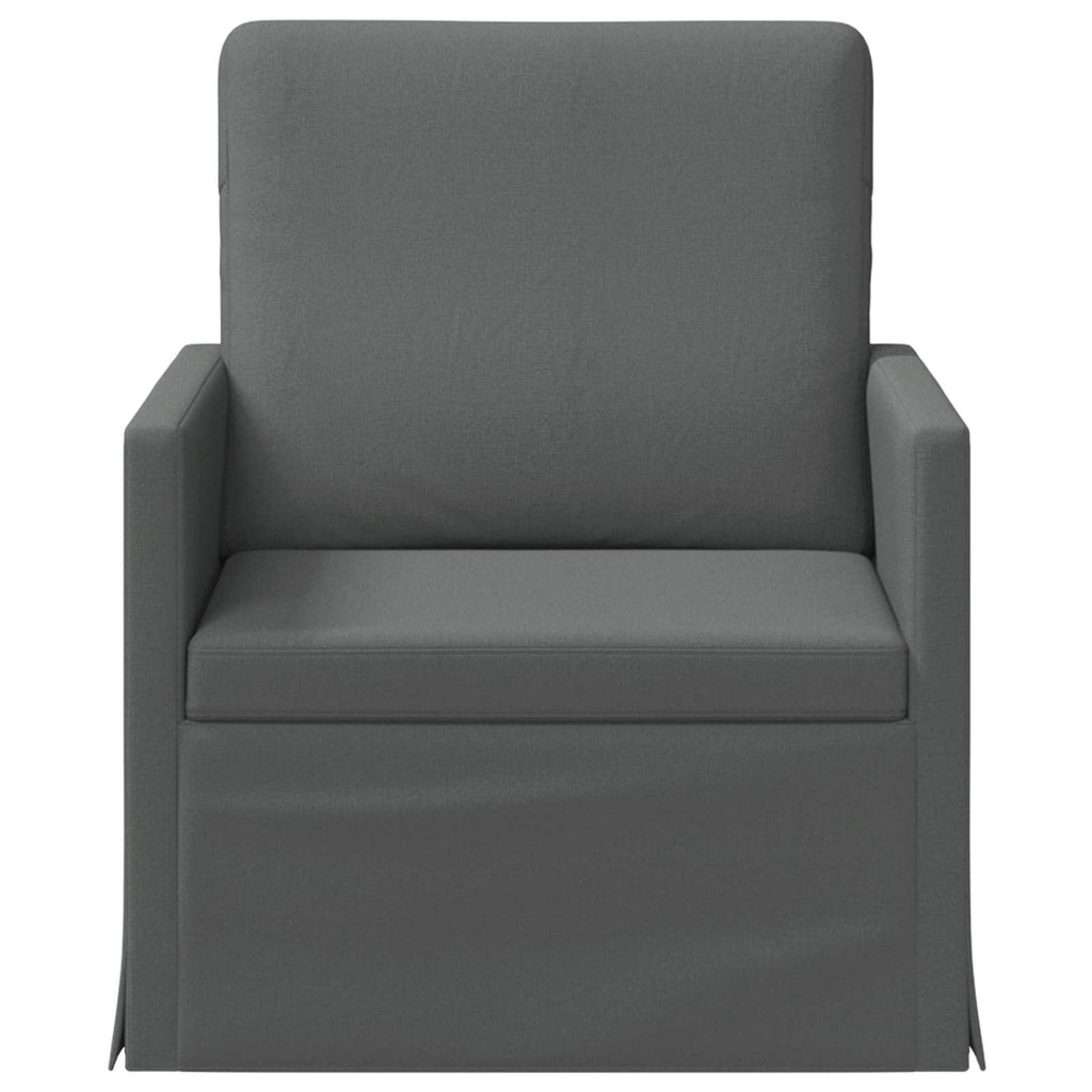vidaXL Fotel ciemnoszary 70 x 81 x 82 cm tkanina