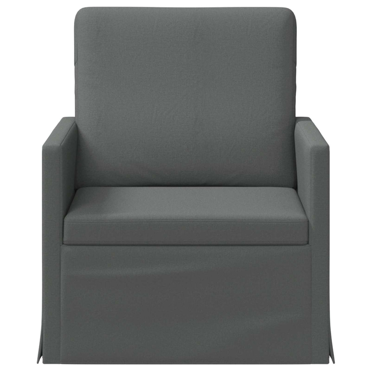 vidaXL Fotel ciemnoszary 70 x 81 x 82 cm tkanina