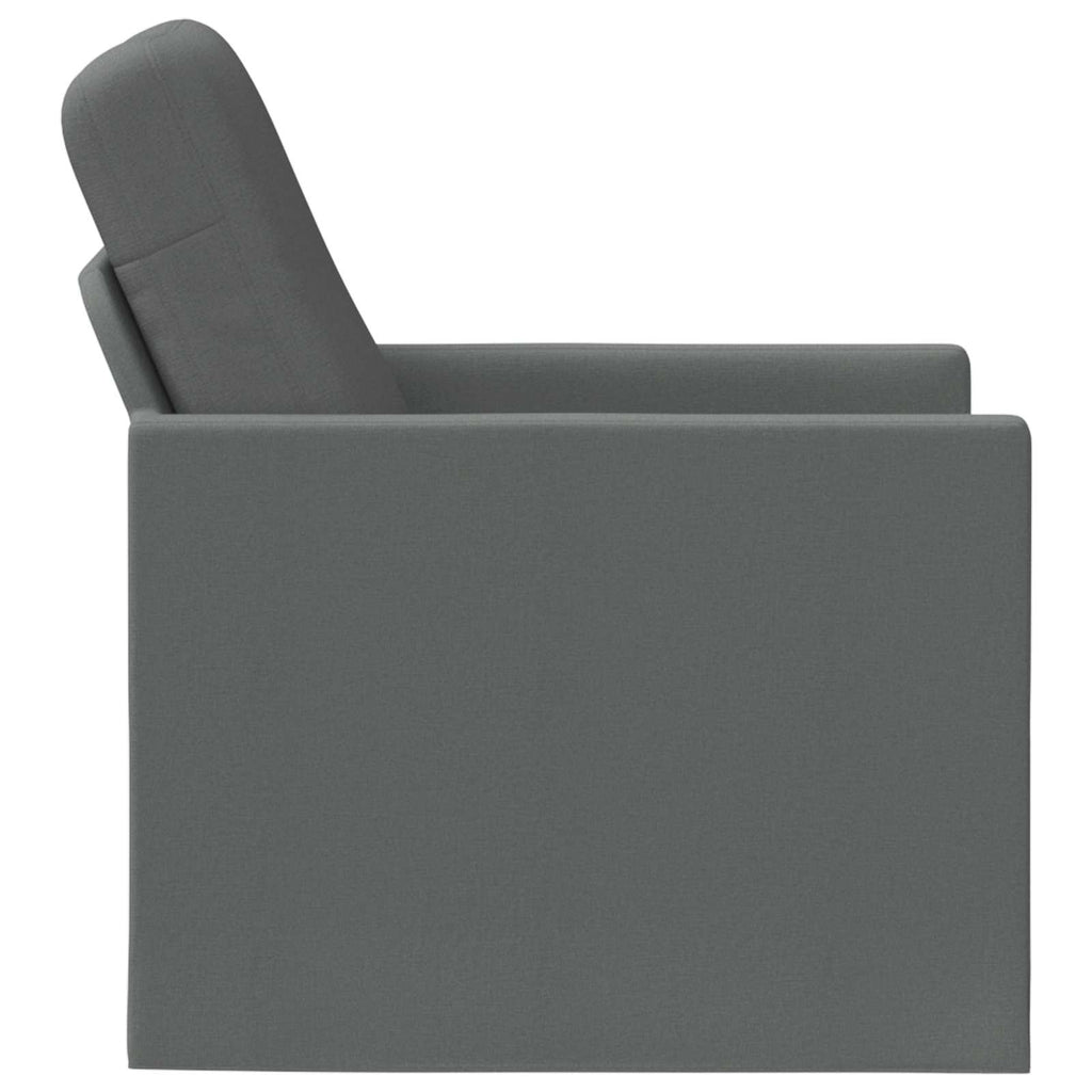 vidaXL Fotel ciemnoszary 70 x 81 x 82 cm tkanina