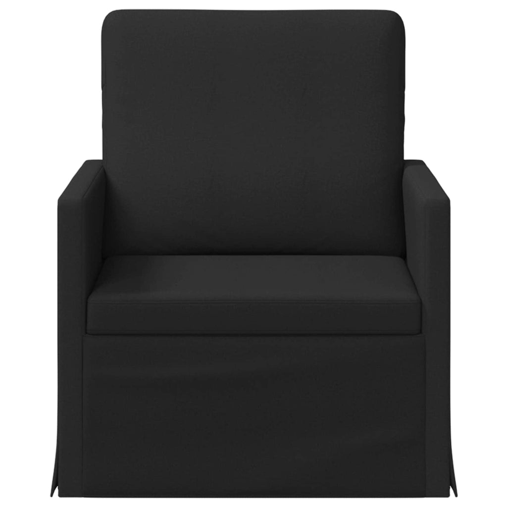 vidaXL Fotel Czarny 70 x 81 x 82 cm tkanina