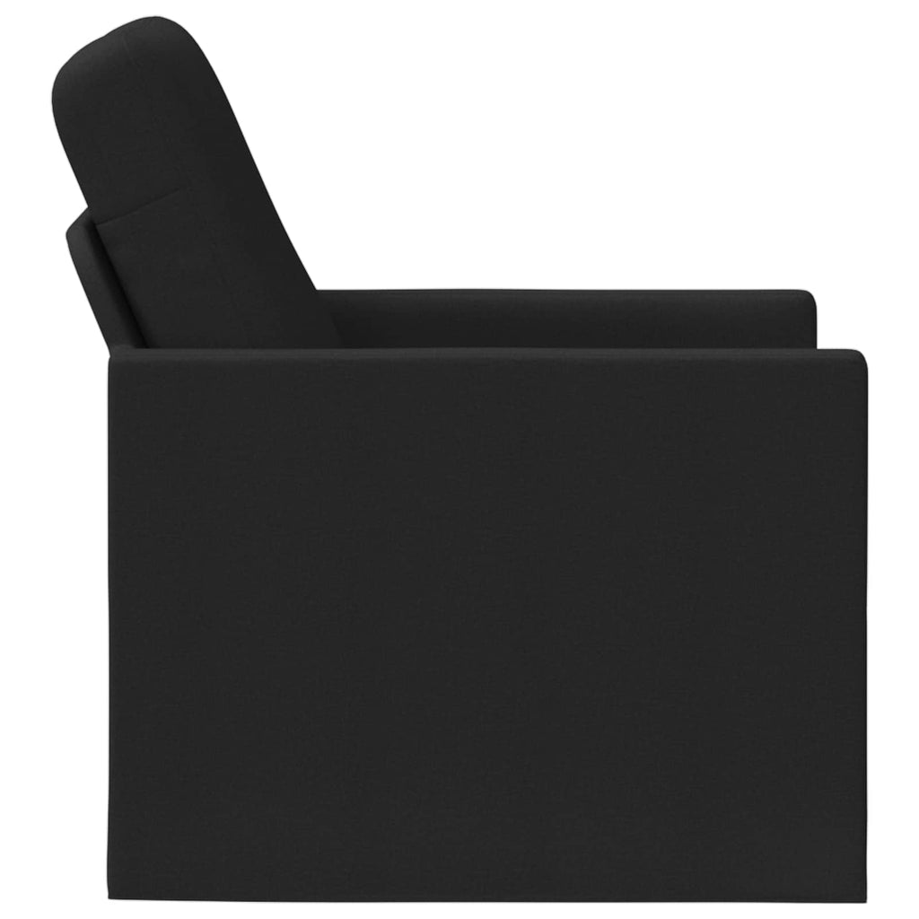 vidaXL Fotel Czarny 70 x 81 x 82 cm tkanina