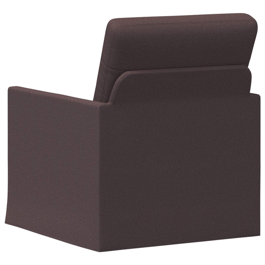 vidaXL Fotel Ciemny brąz 70 x 81 x 82 cm tkanina