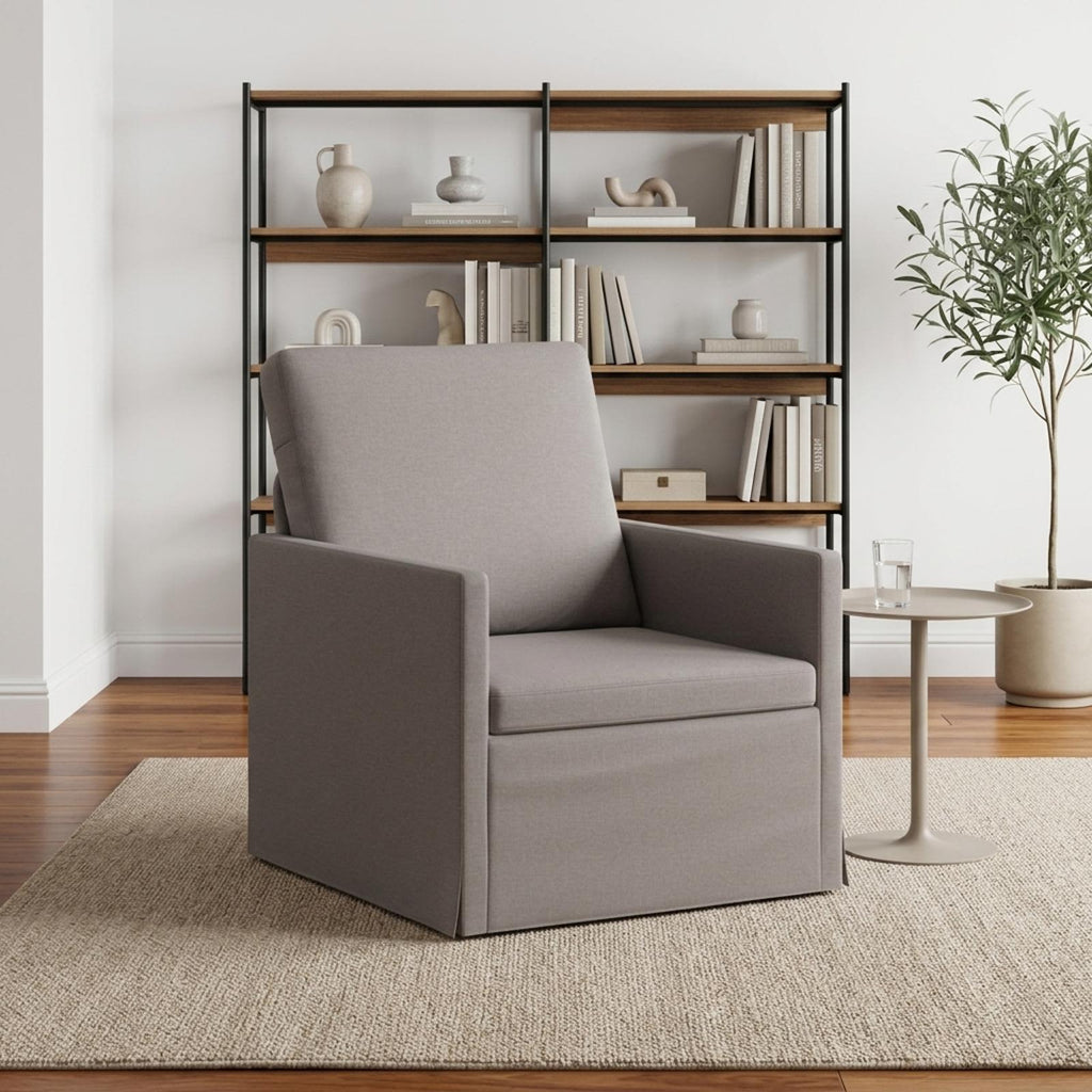 vidaXL Fotel Ciemnoszary 70 x 81 x 82 cm tkanina